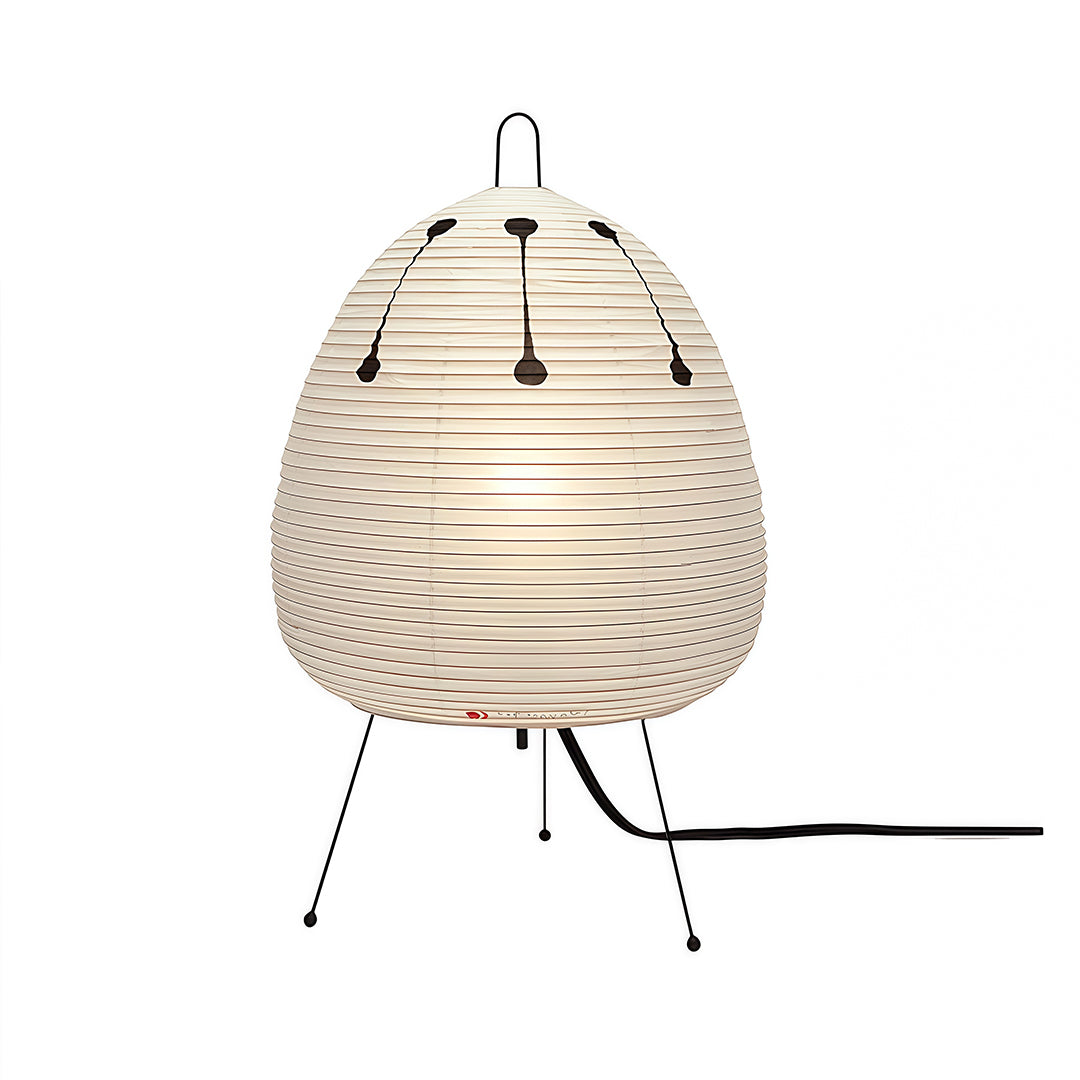 Rice Paper Table Lamps Minimalist Wabi-Sabi Design Light