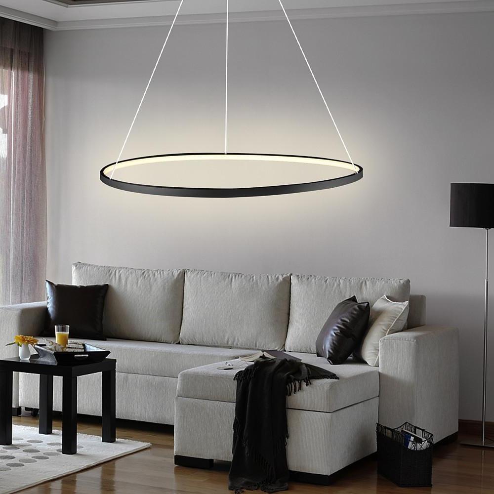 Ring Chandelier LED LED Modern Single-Head Metal Light