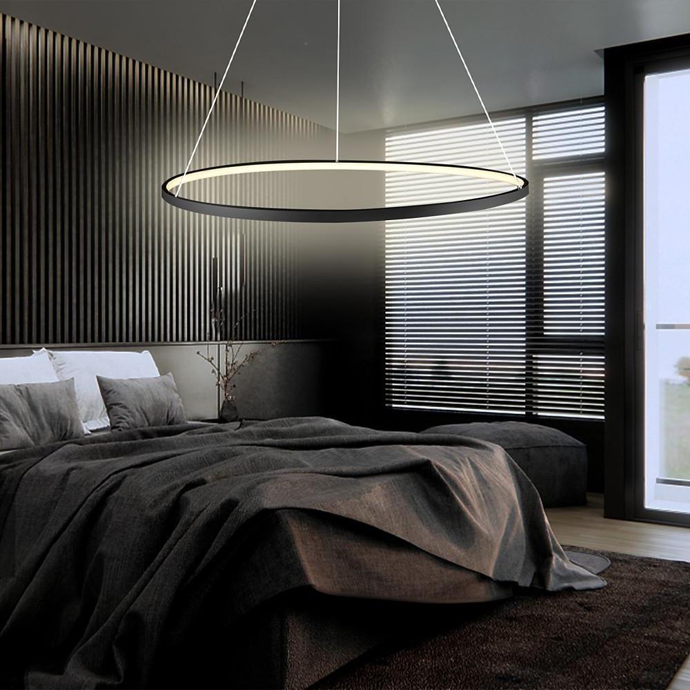 Ring Chandelier LED LED Modern Single-Head Metal Light