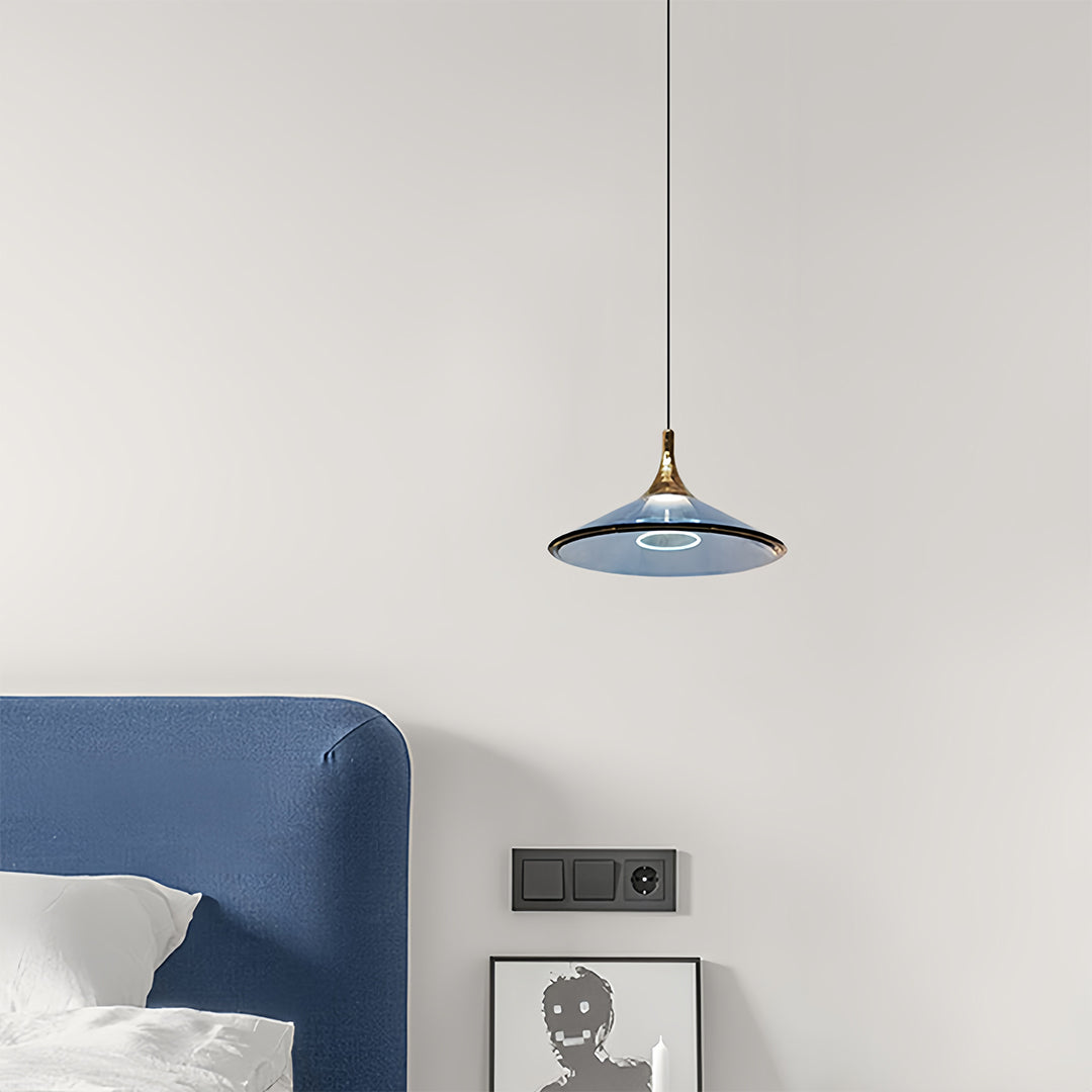 Rise and Fall Pendant Lights Aluminum Acrylic Ceiling Light