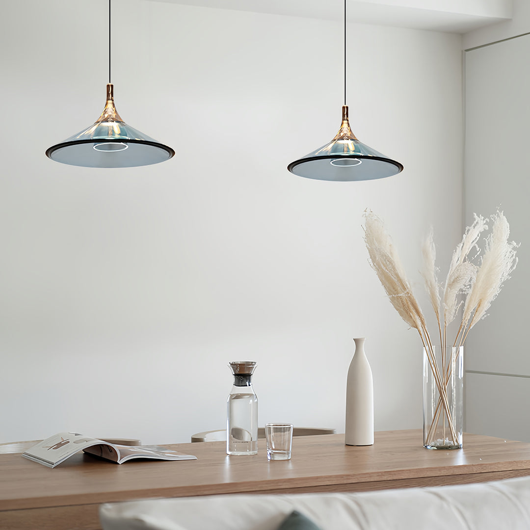 Rise and Fall Pendant Lights Aluminum Acrylic Ceiling Light