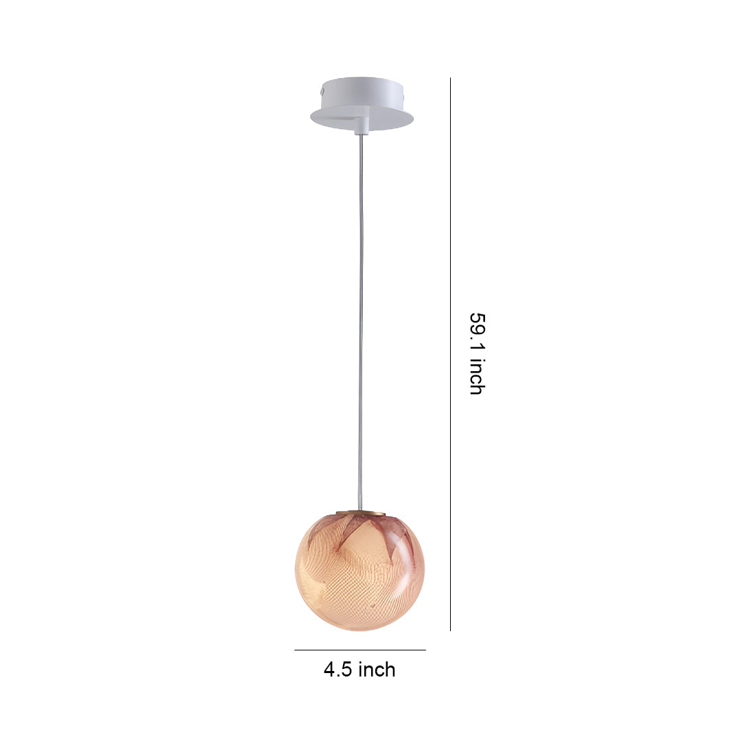 Glass Globe Pendant Lights Modern Minimalist Single Head Light