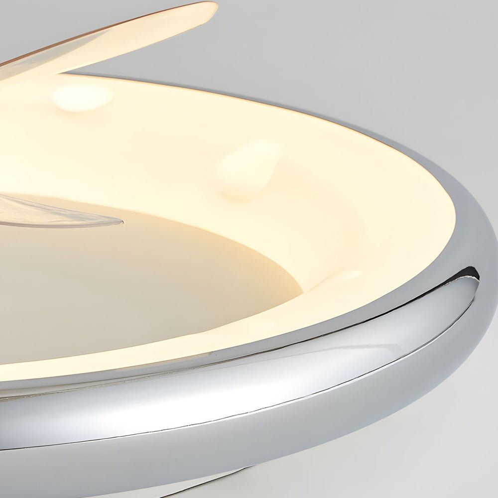 Round Ceiling Fan with Light Remote‑controlled 3‑blade Light