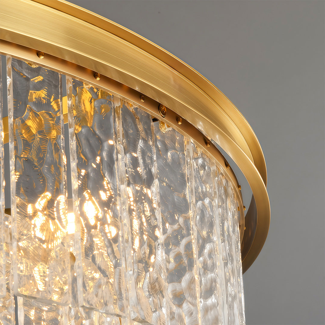 Modern Forms Chandelier Minimalist Full-Copper Luxury Ceiling Light