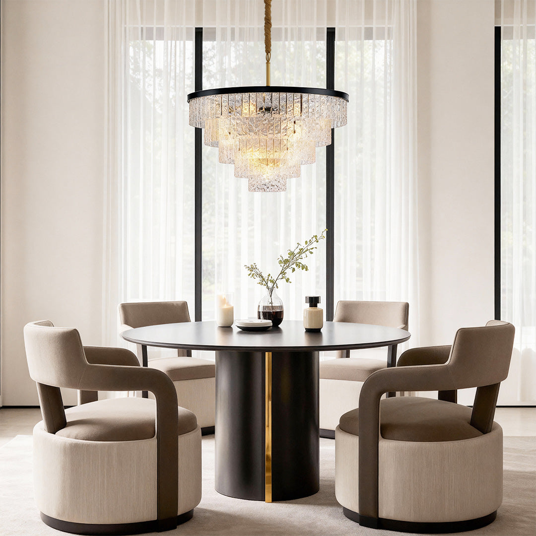 Modern Forms Chandelier Minimalist Full-Copper Luxury Ceiling Light