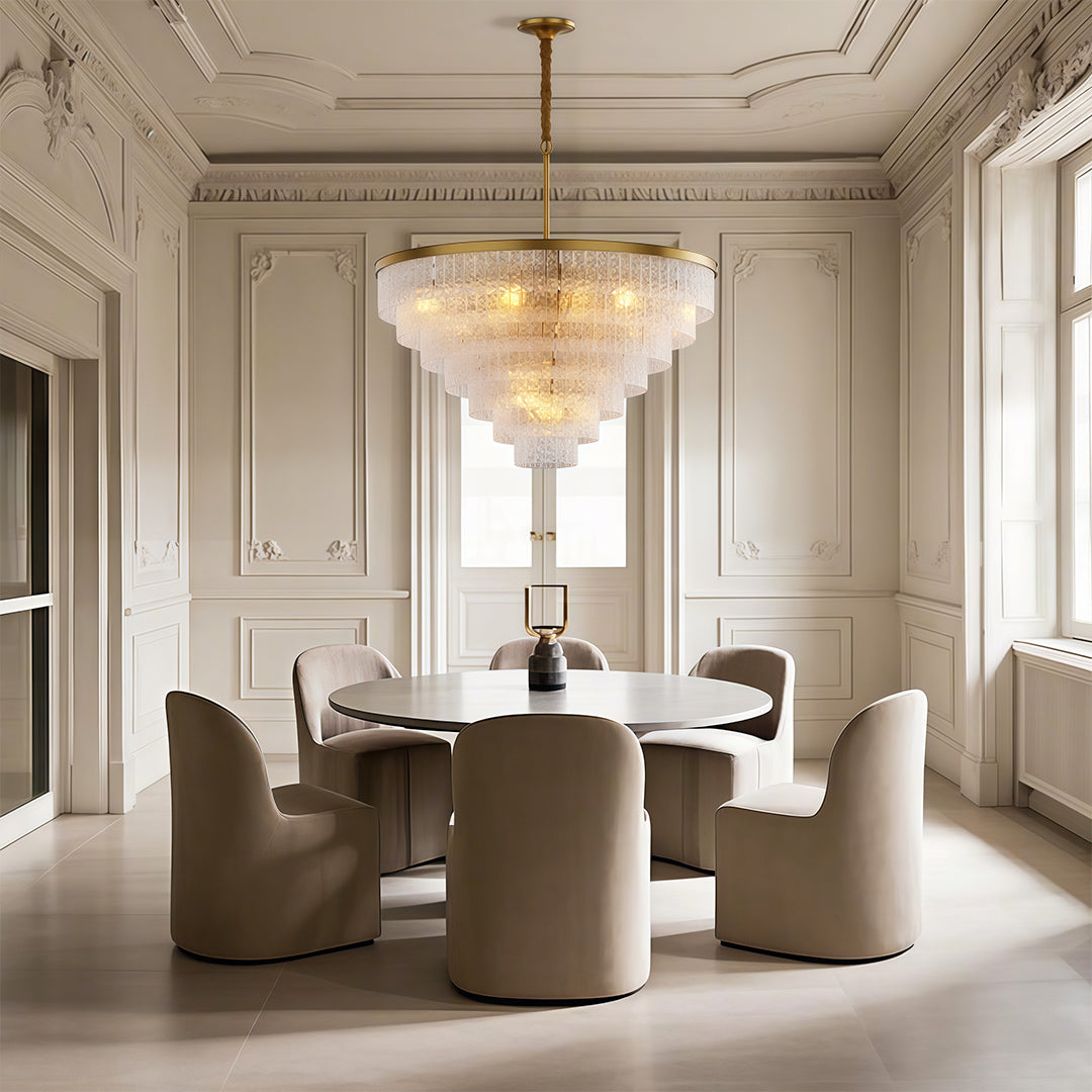 Modern Forms Chandelier Minimalist Full-Copper Luxury Ceiling Light
