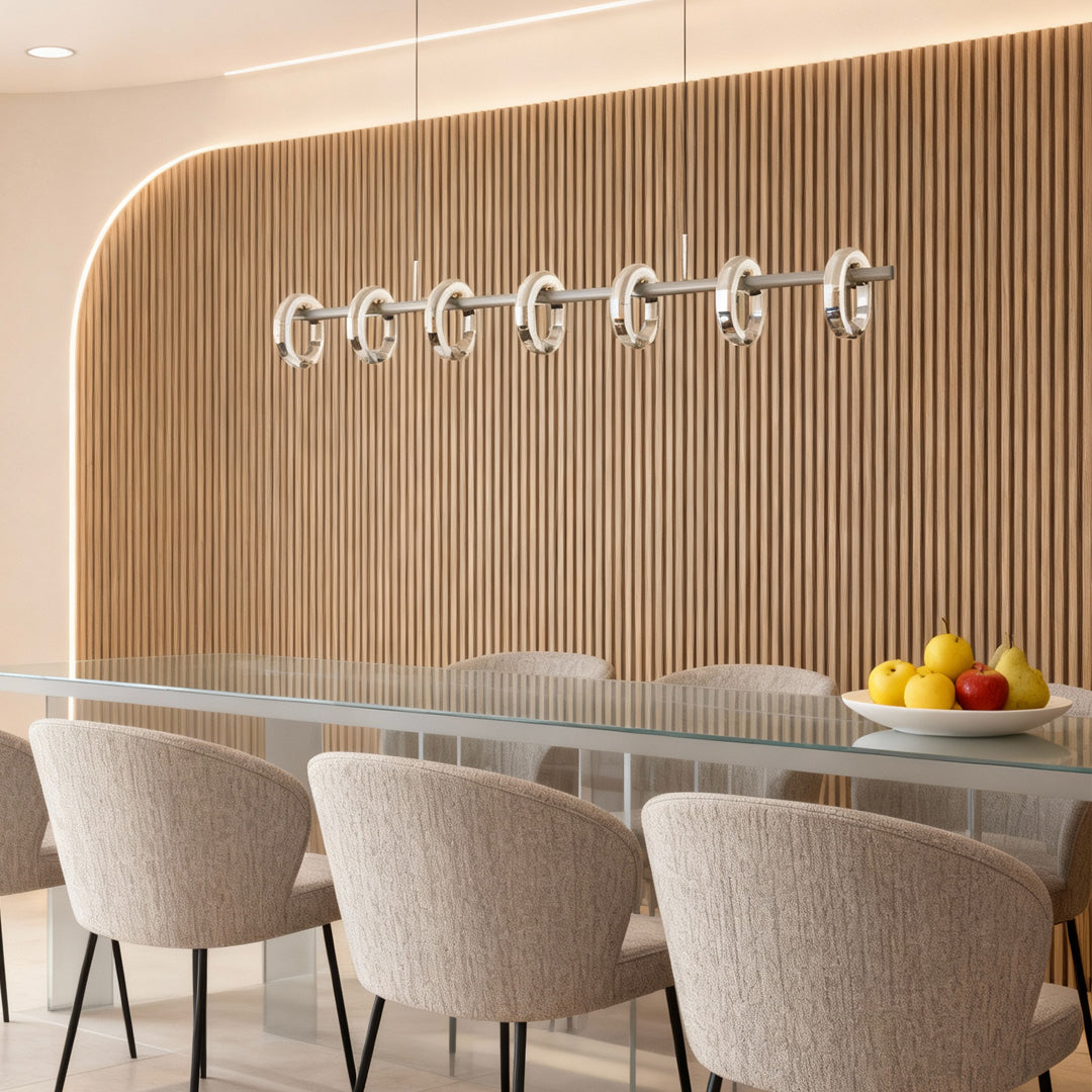 Linear Suspension Lighting Italian Creative Luxury Ceiling Light