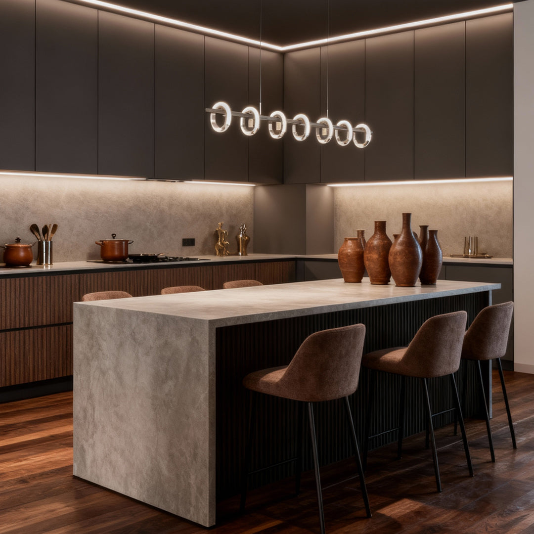 Linear Suspension Lighting Italian Creative Luxury Ceiling Light