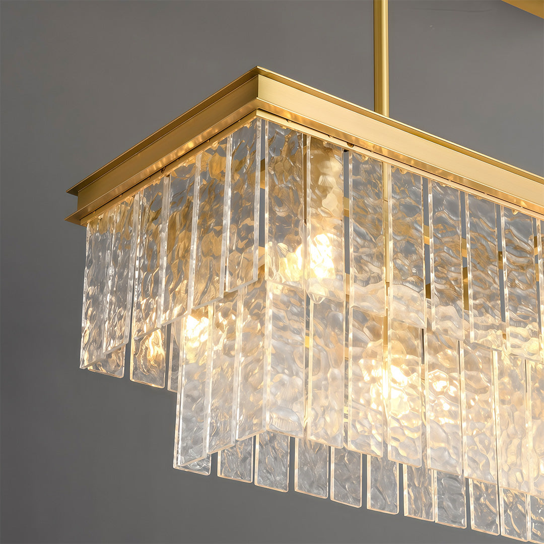 Modern Forms Chandelier Minimalist Full-Copper Luxury Ceiling Light