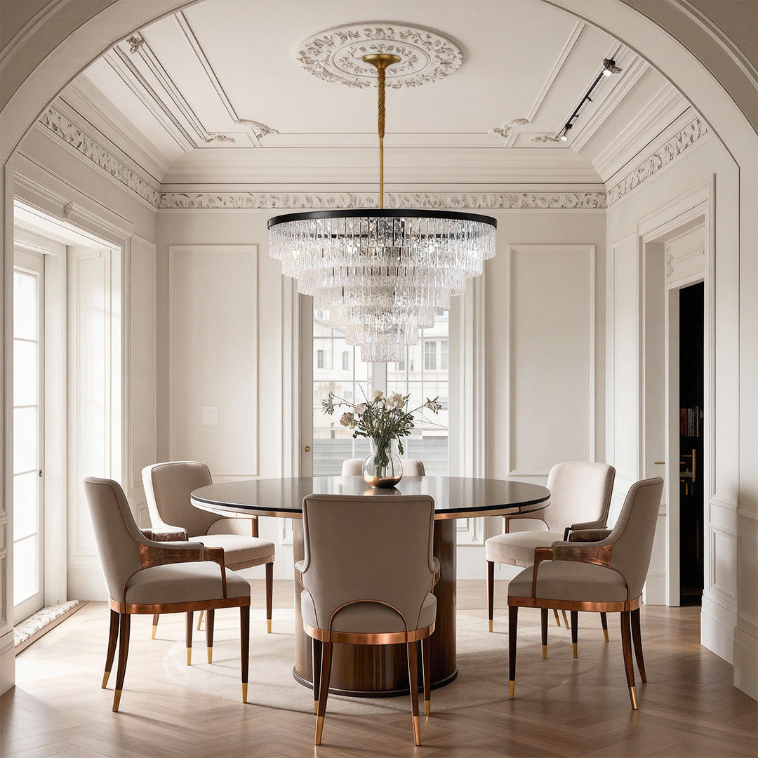 Modern Forms Chandelier Minimalist Full-Copper Luxury Ceiling Light