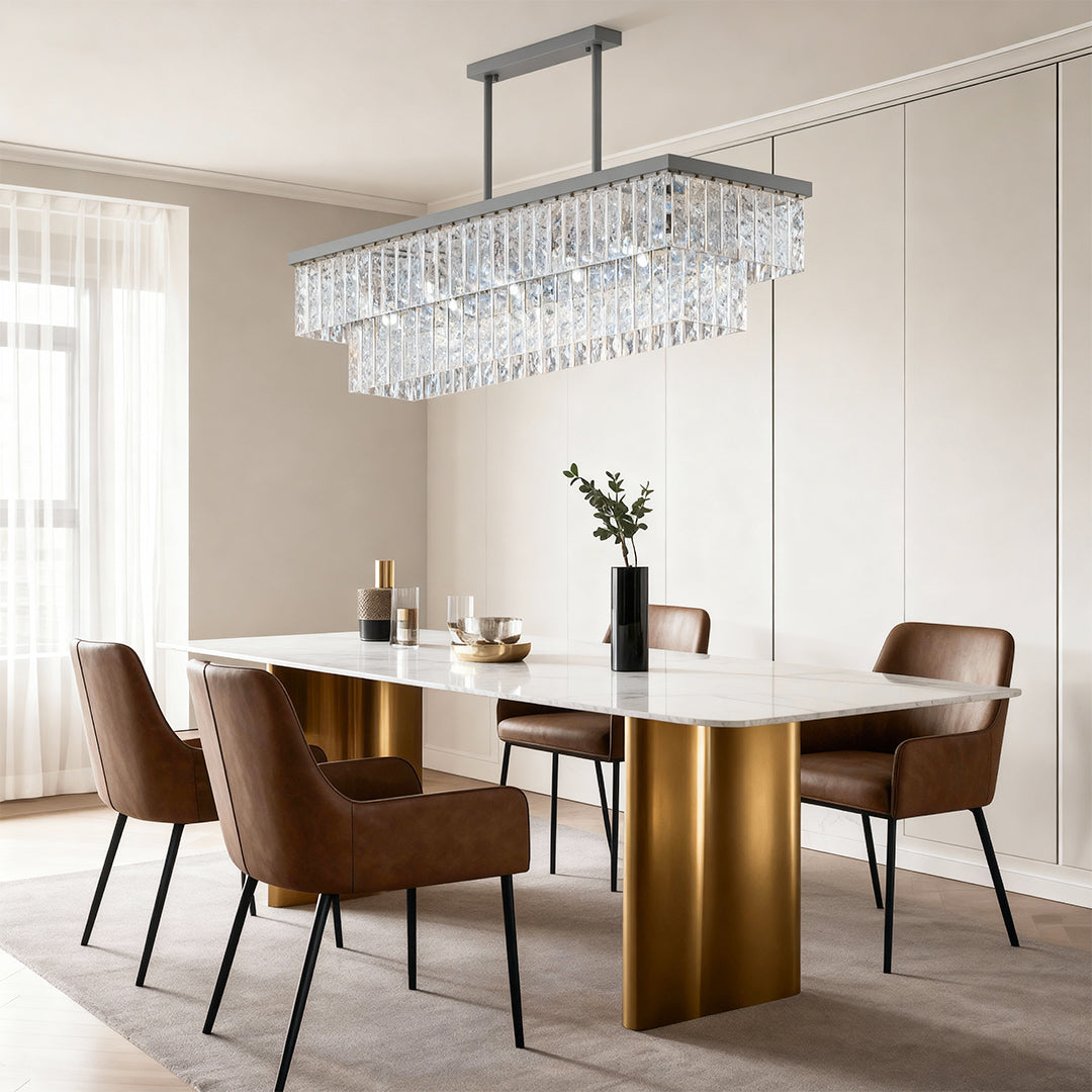 Modern Forms Chandelier Minimalist Full-Copper Luxury Ceiling Light