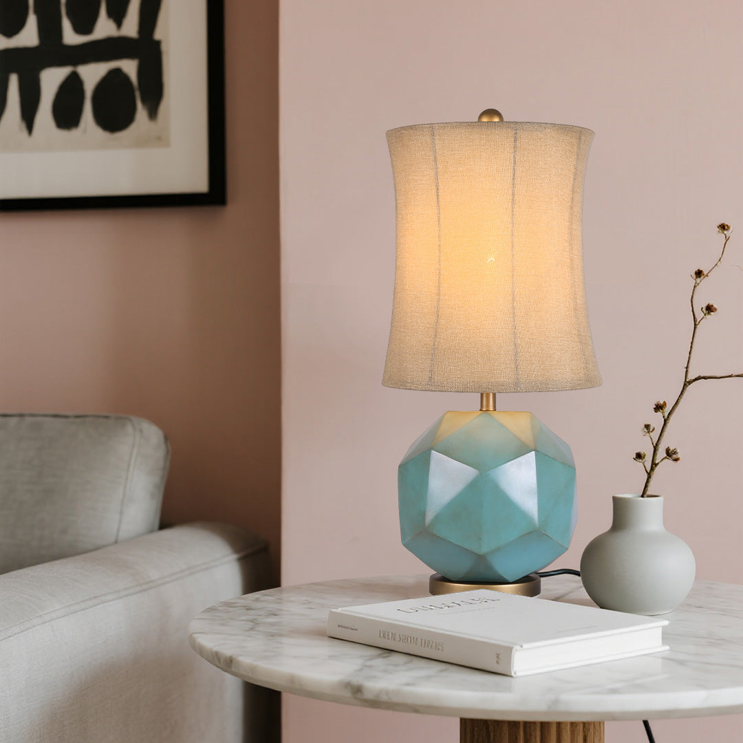 Modern Industrial Table Lamps Stylish Fabric Decorative Objects Light