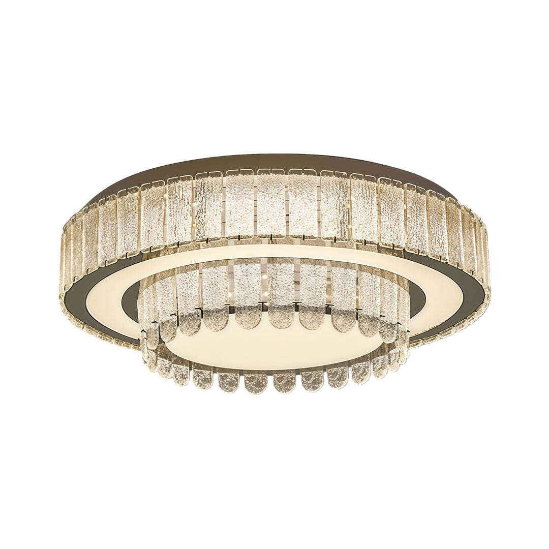 Modern Flush Mount Light Fixtures Luxury Crystal Light