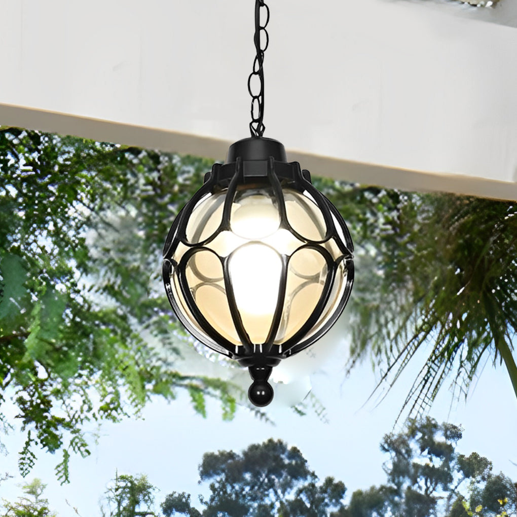 Round Outdoor Hanging Lights Aluminum Waterproof Outdoor Light