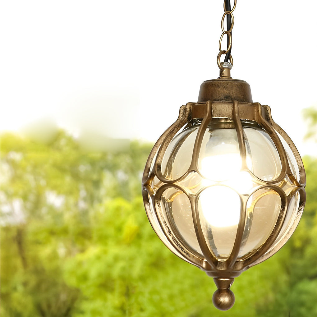 Round Outdoor Hanging Lights Aluminum Waterproof Outdoor Light