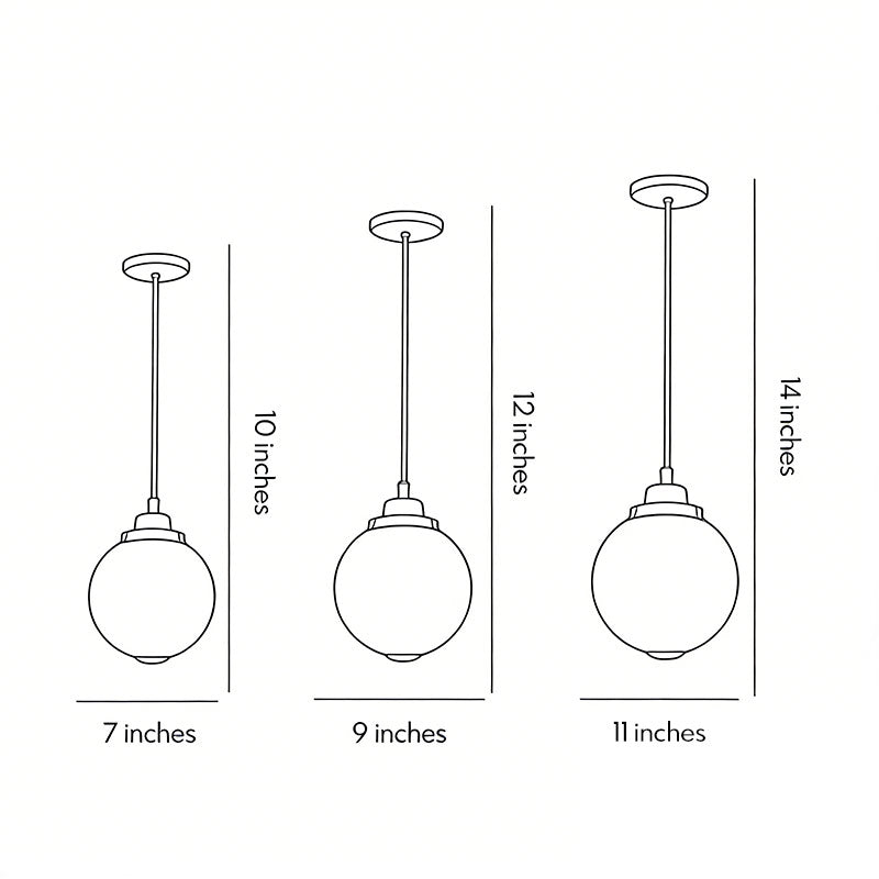 Round Outdoor Hanging Lights Aluminum Waterproof Outdoor Light