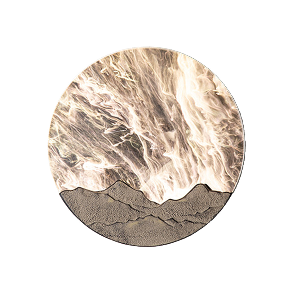 Round Outdoor Sconce LED Waterproof Sunrise Round Decorative