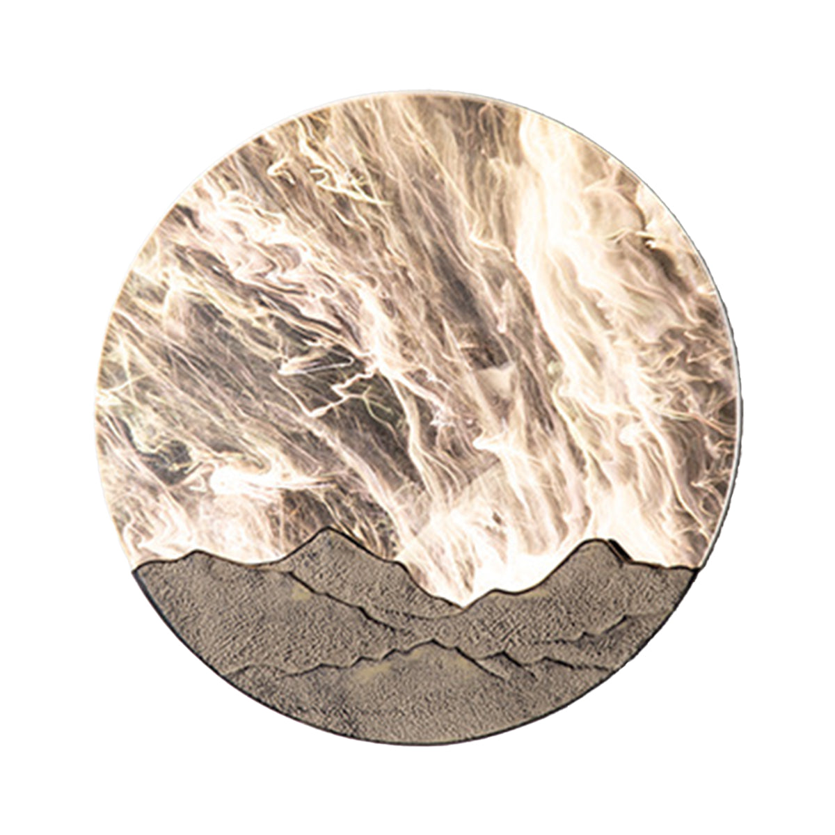Round Outdoor Sconce LED Waterproof Sunrise Round Decorative