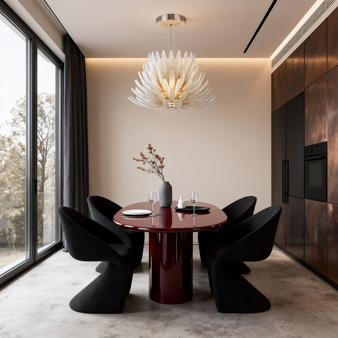 Deco Chandelier Luxury Stainless Steel Glass Ceiling Lights