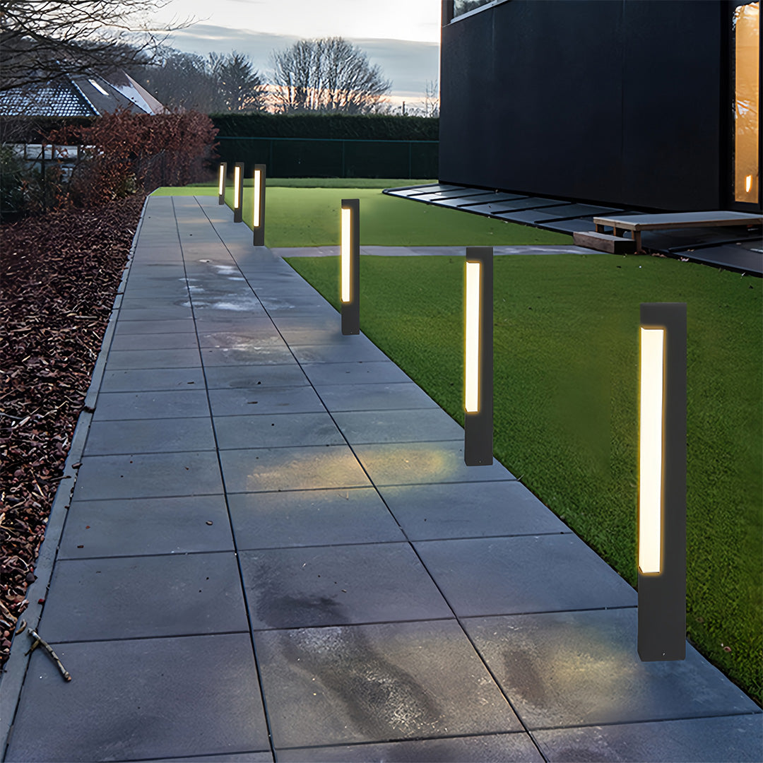 Square Bollard Lights European-Style Outdoor Waterproof Lawn Light