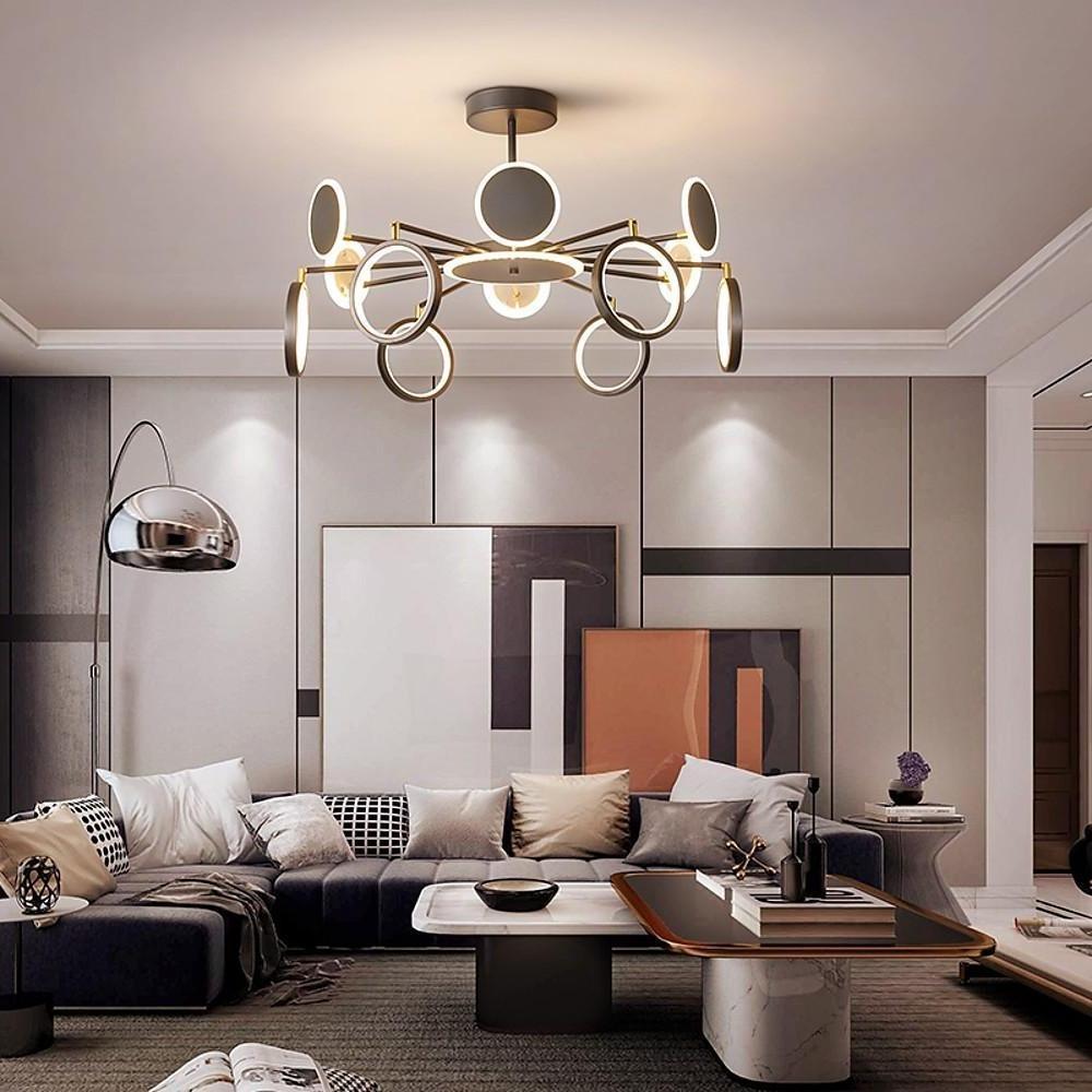 Multi Circle Design Pendant Lighting Acrylic Aluminum Alloy LED Ceiling Lights