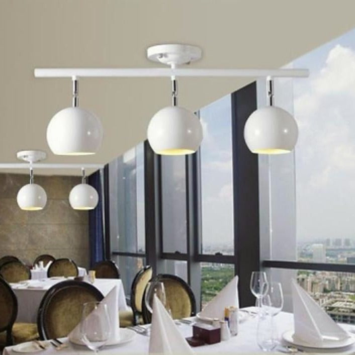 3-Light Bowled Metal Semi Flush Mount Ceiling Light – Modern & Bright