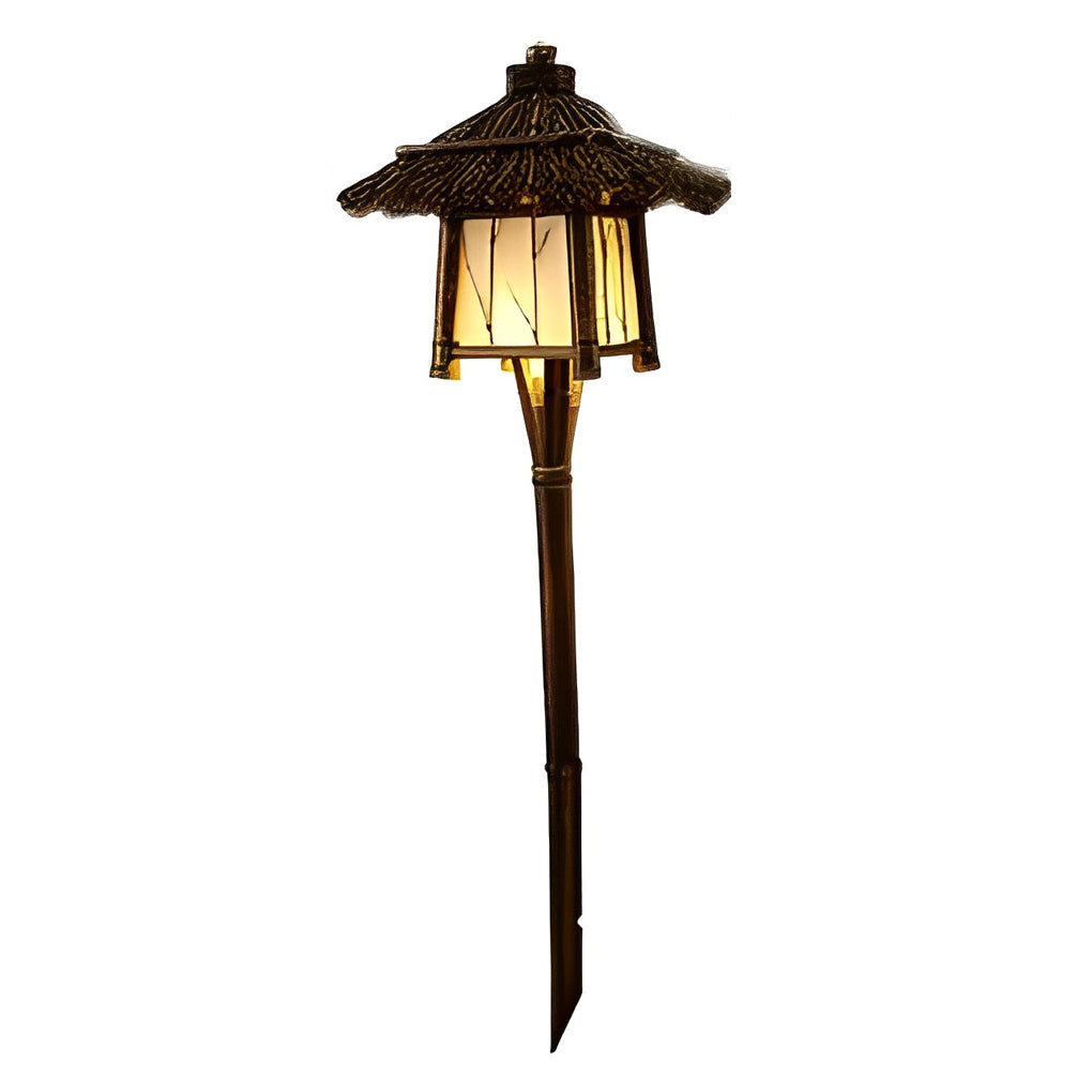 Bamboo Pendant Light Farmhouse Modern Atmosphere Lawn Light