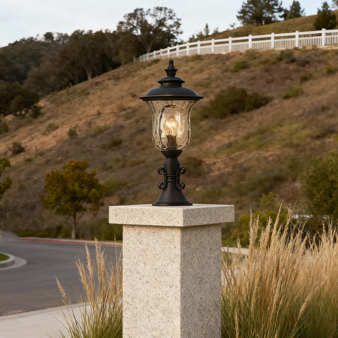 Pillar Gate Lights Outdoor Waterproof European Style Classic Lamp