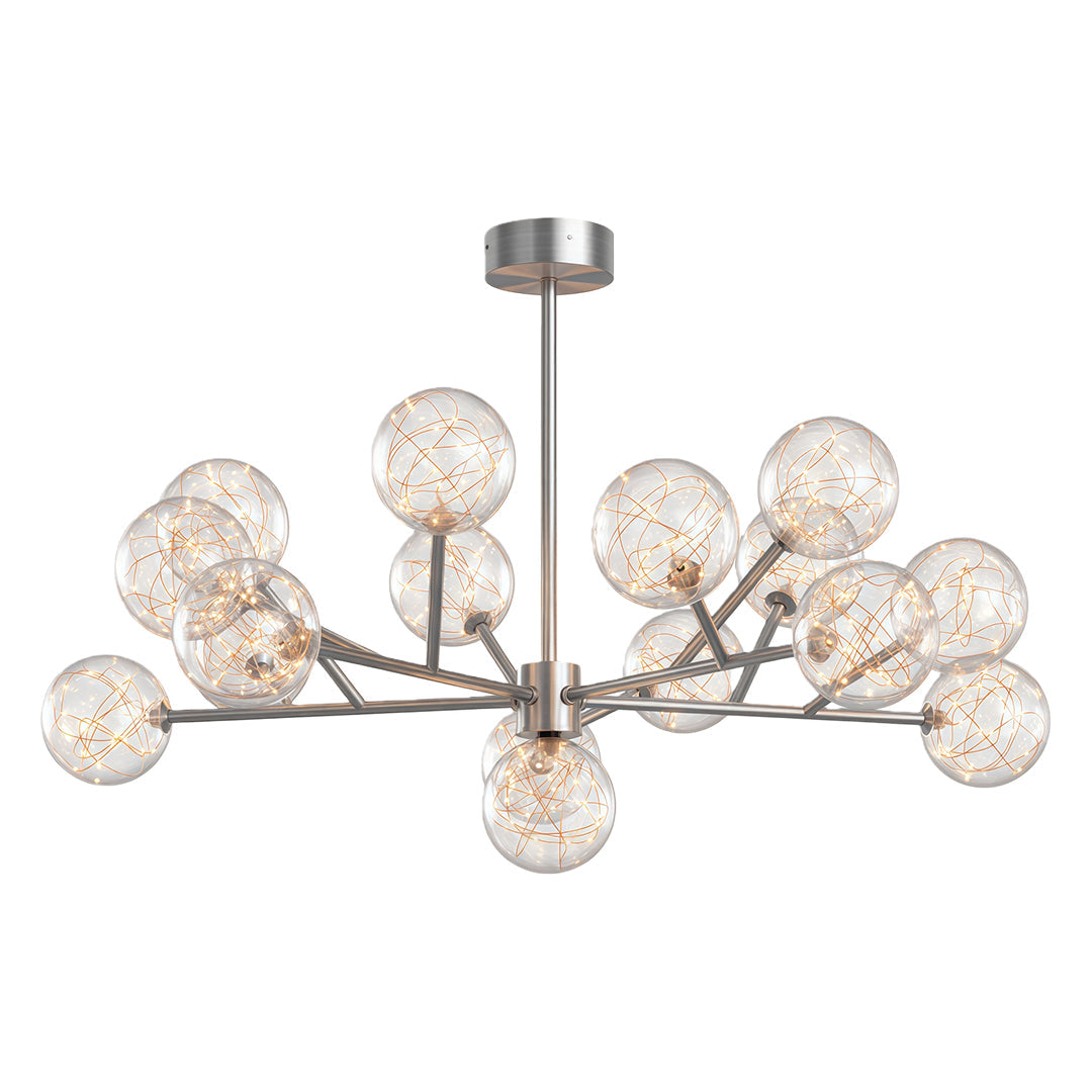 Modern Glass Globe Chandelier Full Sky Star Ceiling Light