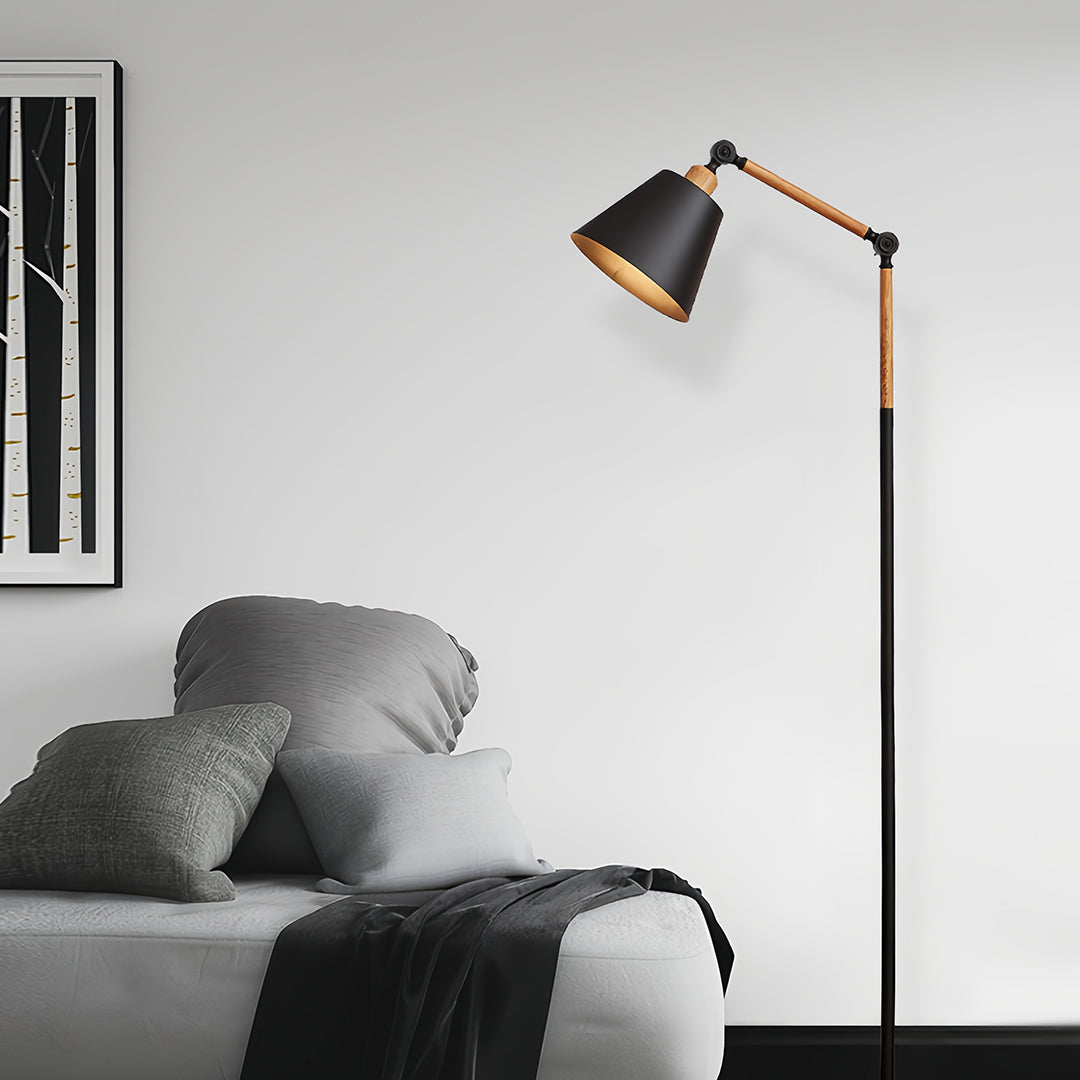 Metallic Floor Lamp Modern Adjustable Standing Lamp