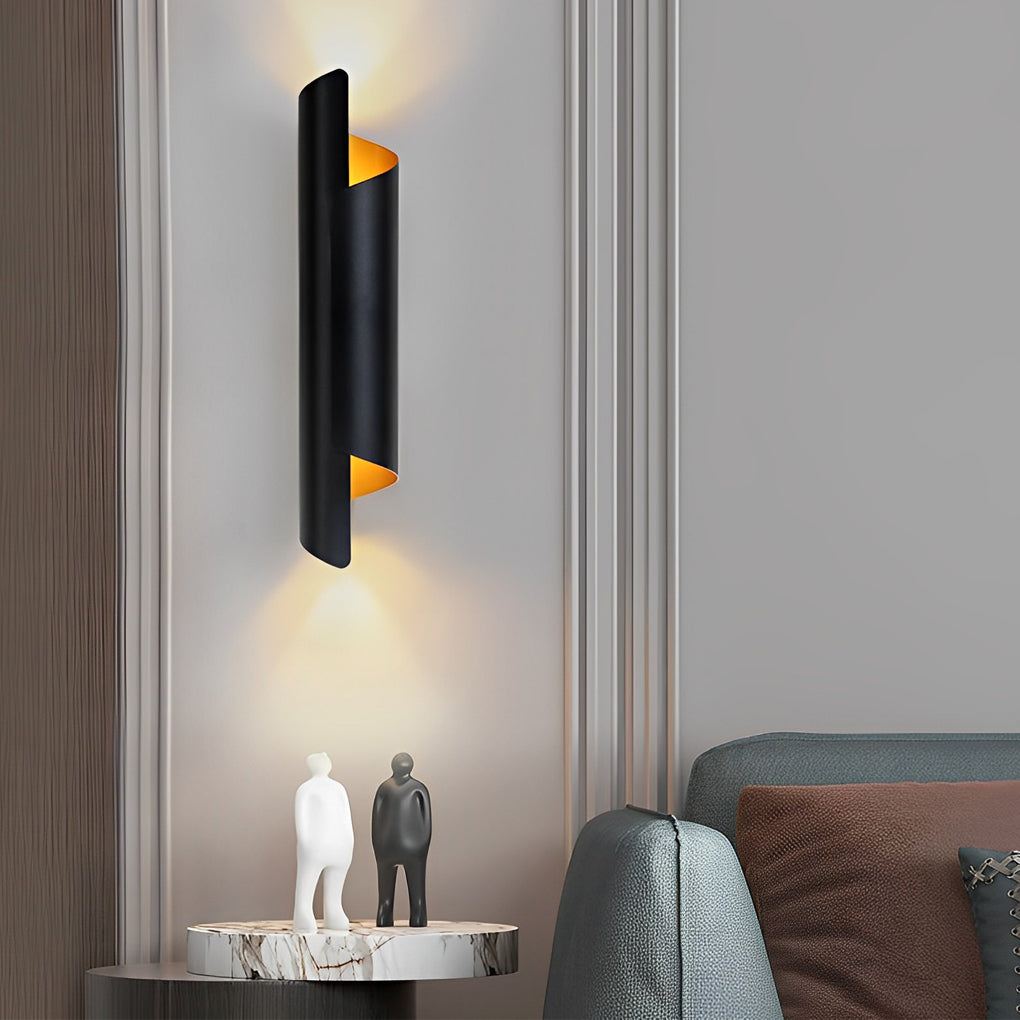 Scroll Wall Sconce Modern Minimalist Metal LED Light