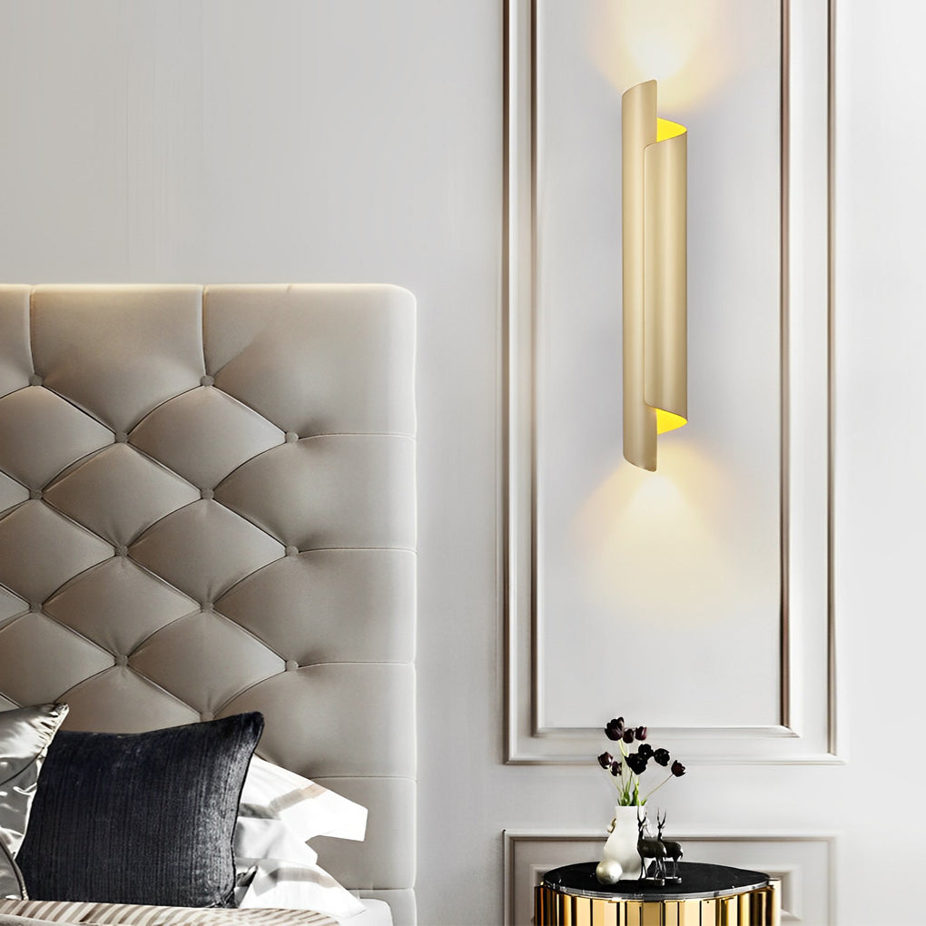 Scroll Wall Sconce Modern Minimalist Metal LED Light