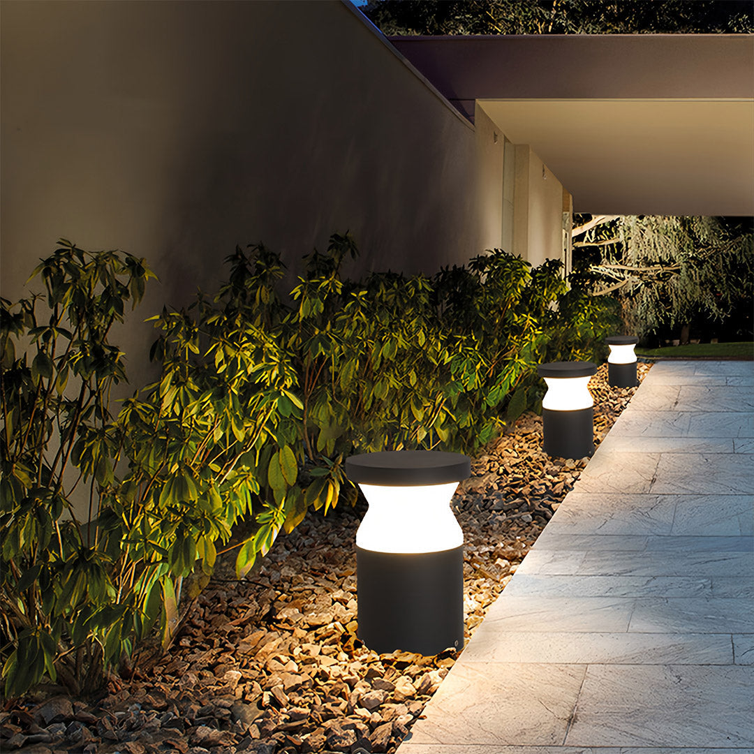 Modern Path Lights Outdoor Contemporary Short Waterproof Lawn Lights