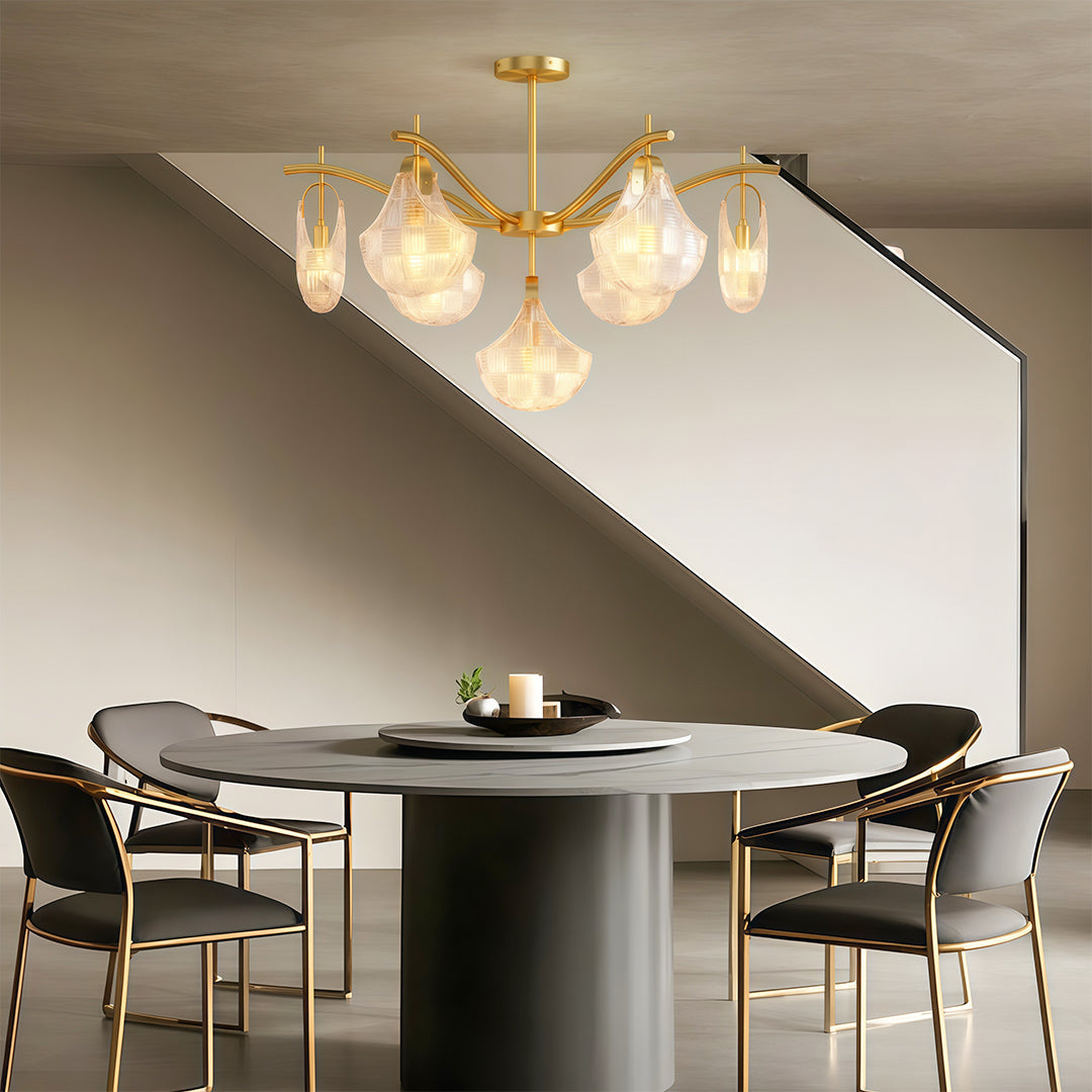 Shell Chandelier Light Modern Luxury Creative Ceiling Light