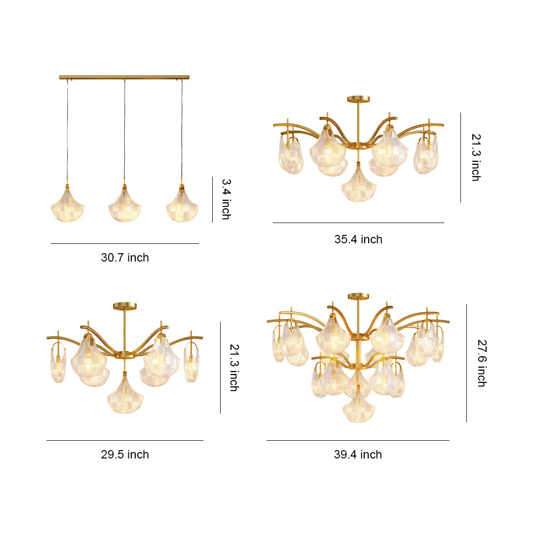 Shell Chandelier Light Modern Luxury Creative Ceiling Light