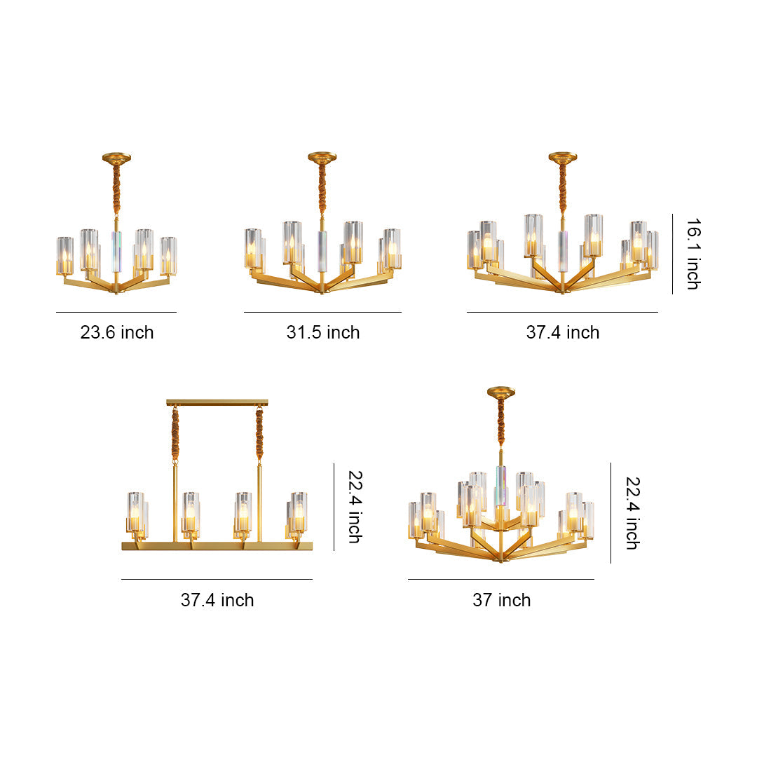 Candle Chandeliers American-Style Luxury Ceiling Light