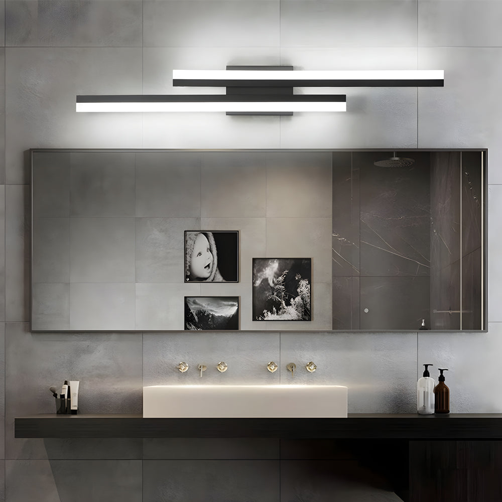 Side Vanity Lights for Bathroom Modern Asymmetric Metal Light