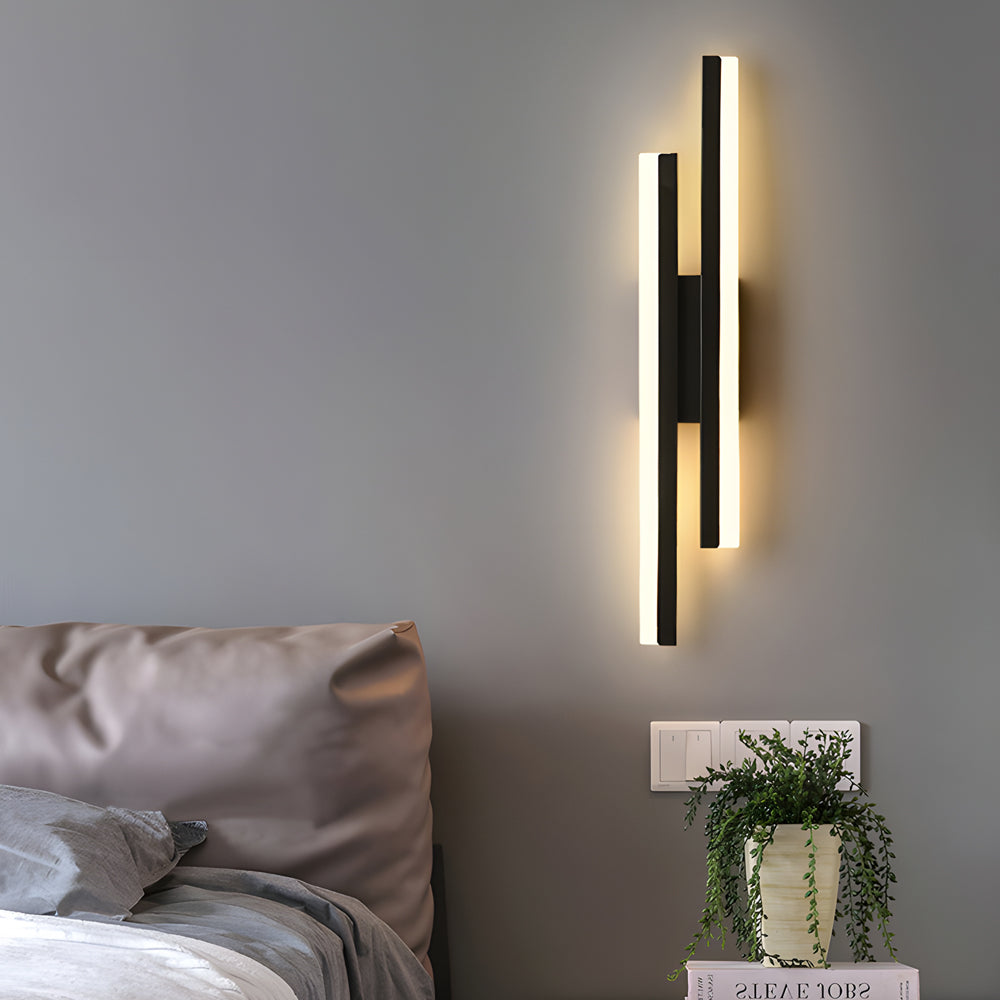 Side Vanity Lights for Bathroom Modern Asymmetric Metal Light