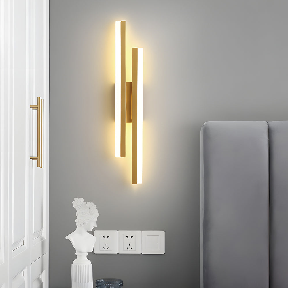 Side Vanity Lights for Bathroom Modern Asymmetric Metal Light