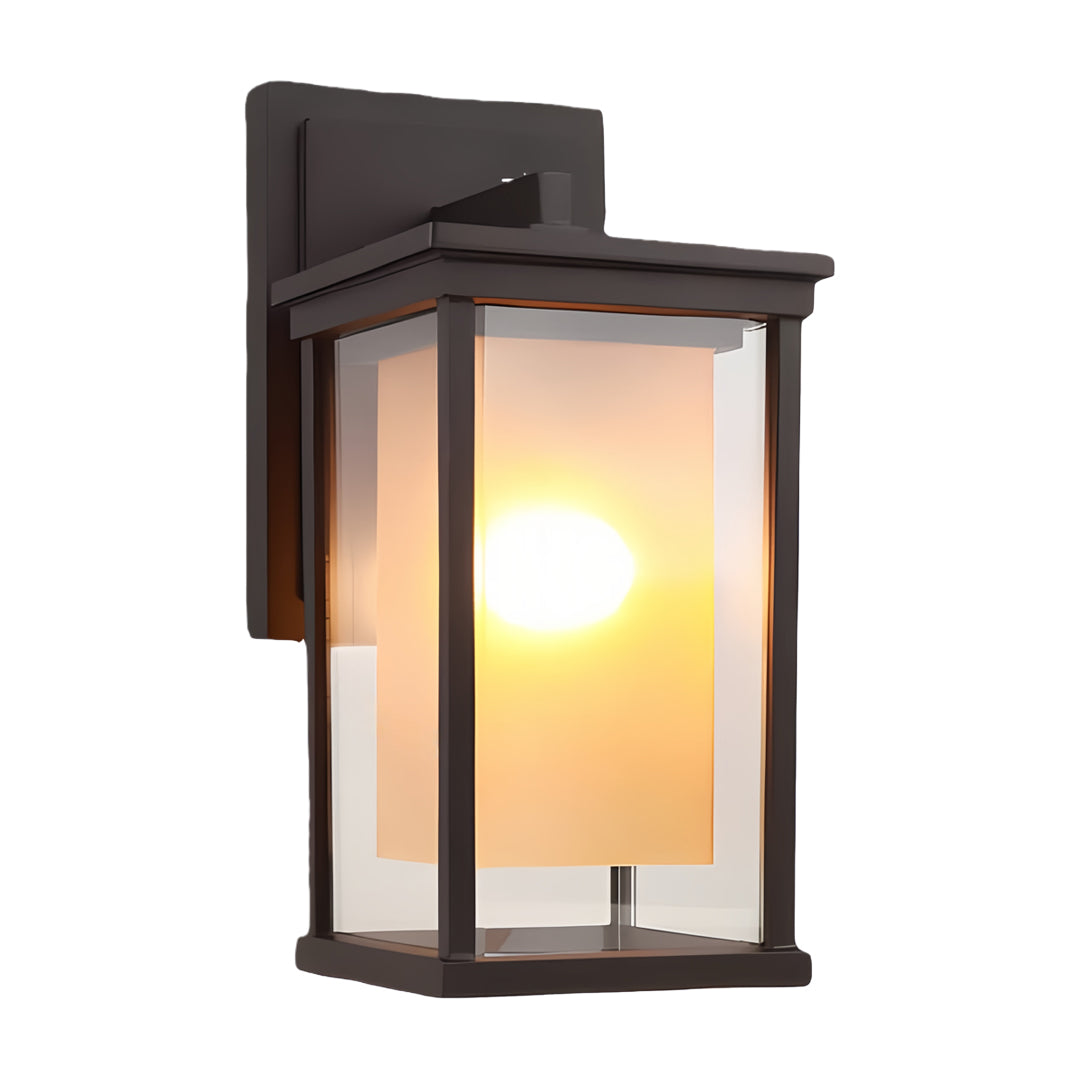 Outdoor Wall Mounted Light Black Square Aluminum Light