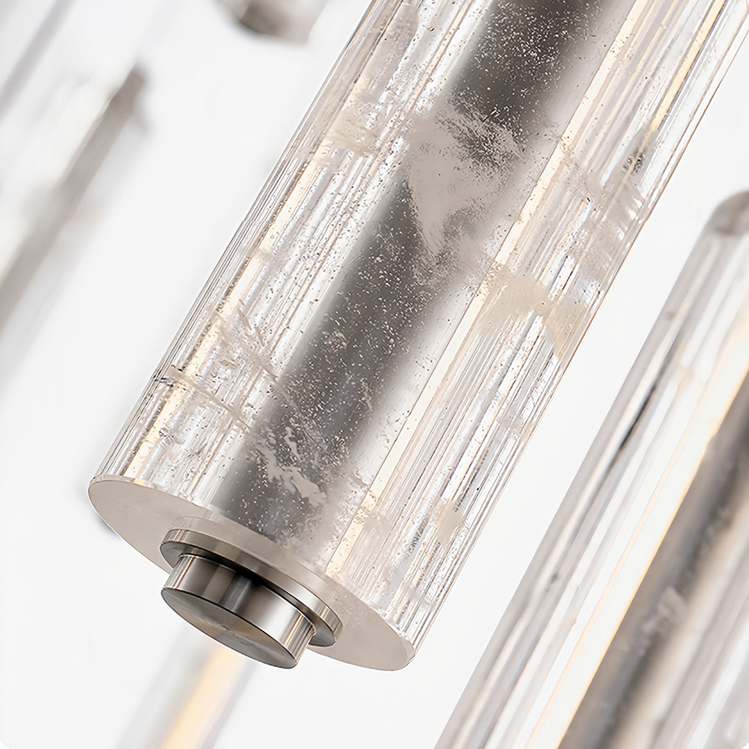 Modern Crystal Pendant Light Minimalist Linear Ceiling Light
