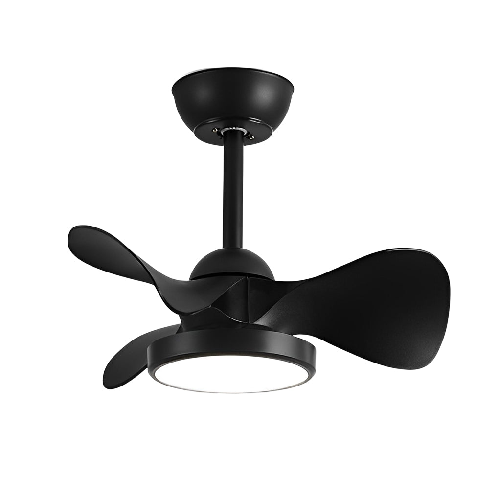 Simple White Ceiling Fan with Light Silent Remote Control Light