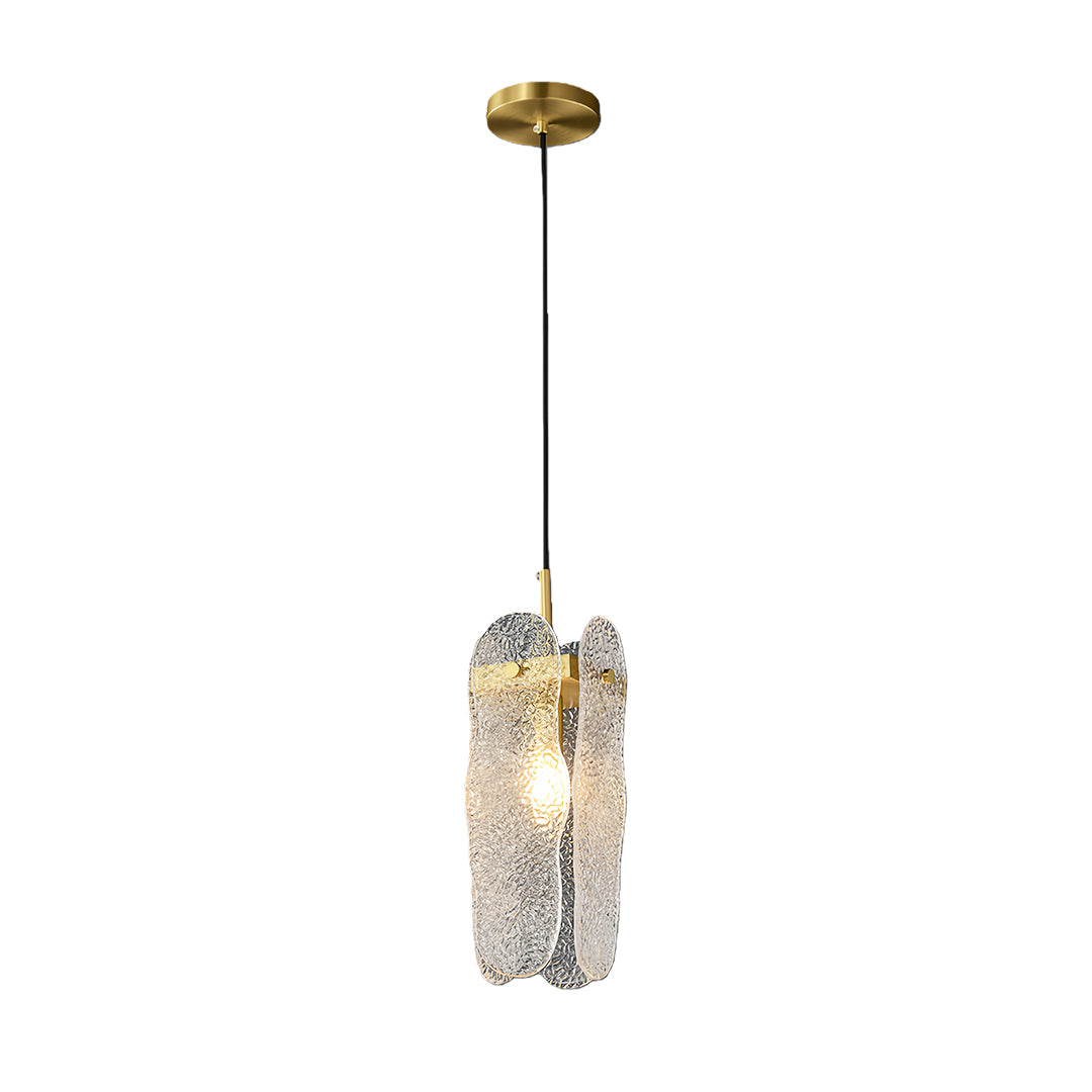 Brass Glass Pendant Light Luxury Adjustable Art Ceiling Lights