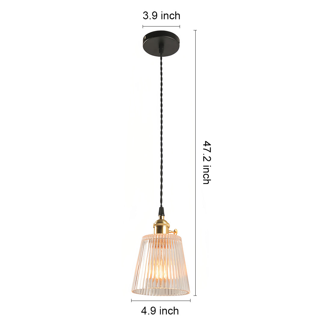 Clear Glass Pendant Lights Nordic Minimalist Brass Ceiling Light