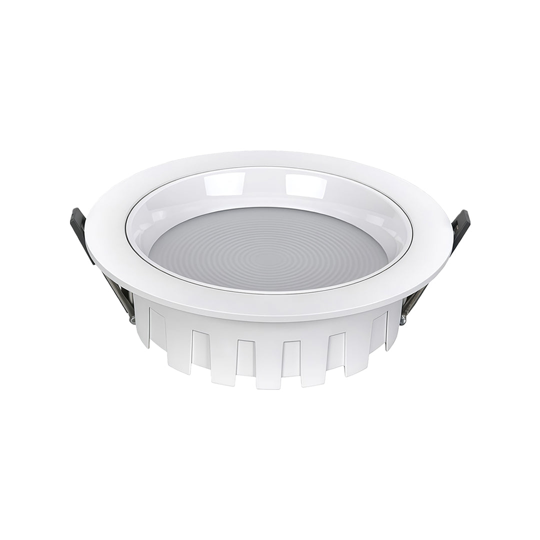 LED Recessed Downlight Flush Mount Anti-Glare White Acrylic Light