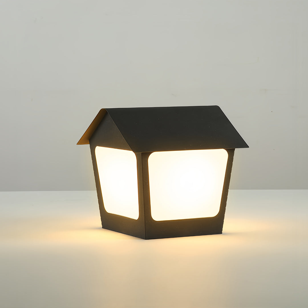 Deck Post Cap Lights Unique Shape Chic Outdoor Garden Post Lights