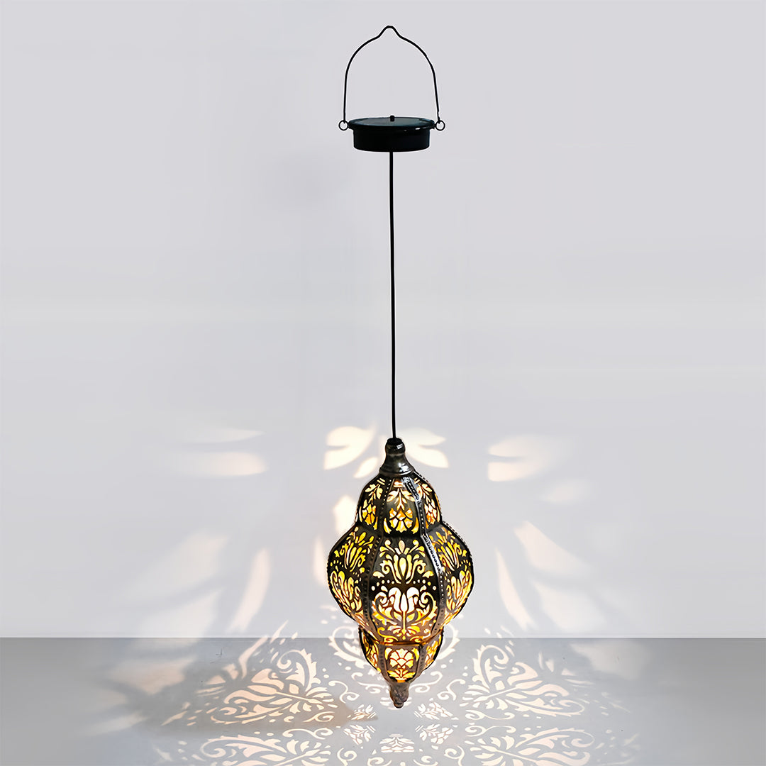 Outdoor Moroccan Lanterns Waterproof Solar Powered Garden Light