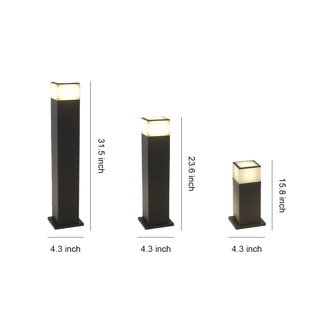 Pathway Yard Lights Modern Square Ambient Outdoor Landscape Light