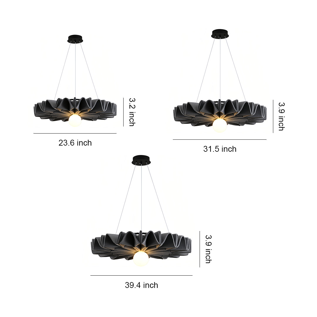 Cloth Chandelier Large Diameter Noise Reduction Felt Ceiling Lights