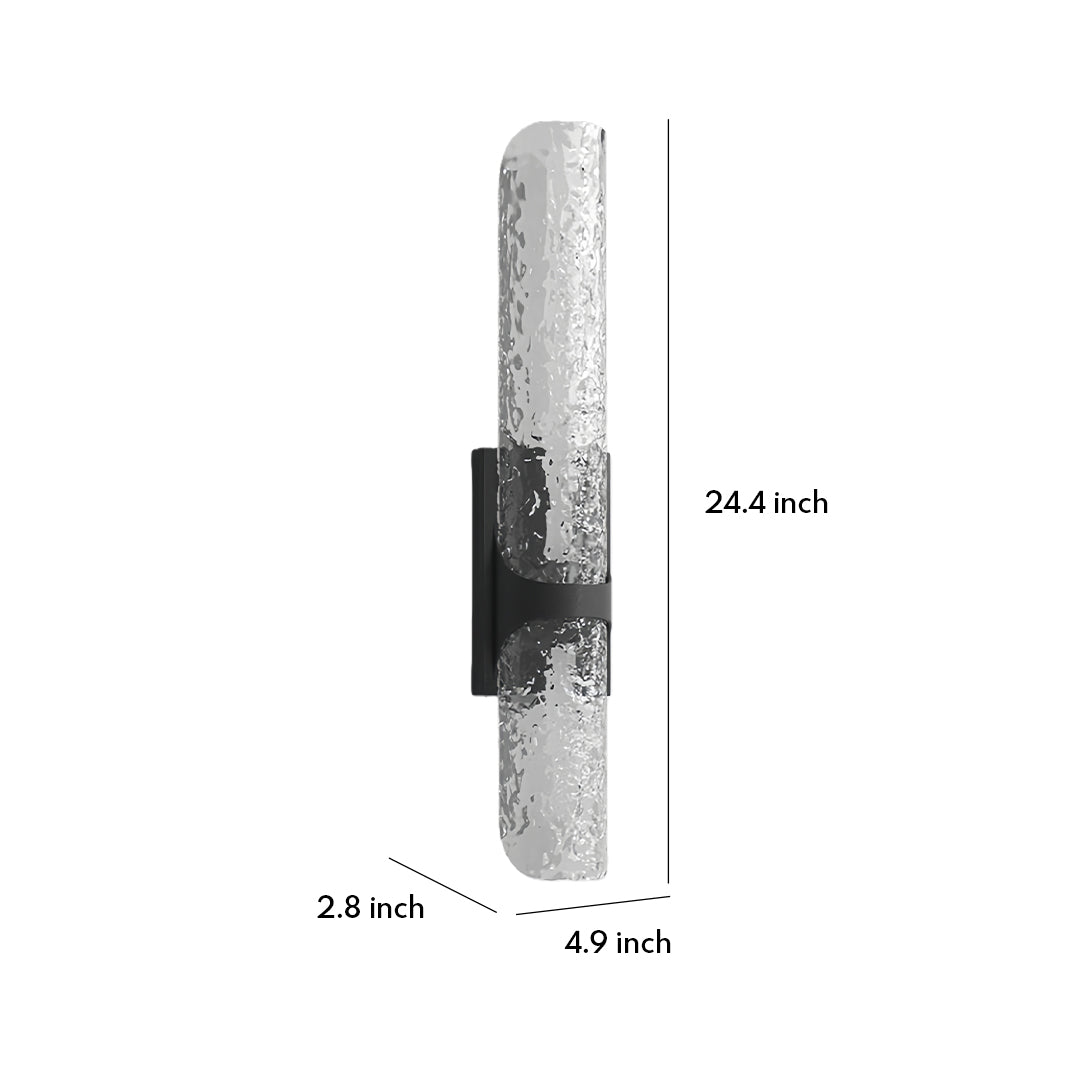 Contemporary Black Outdoor Wall Lights Waterproof LED Lamp